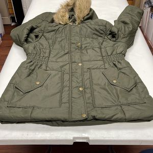 `NWOT Krush Fur Hoodie Jacket